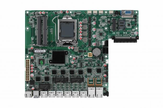Zynshield 1U Rackmount Firewall i3i5i7 6th~9th 8 2.5G 2SFP+ 4SFP+ Bypass Redundant PCIe X8 0