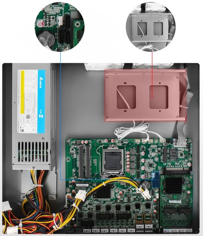 Zynshield 1U Rackmount Firewall i3i5i7 6th~9th 8 2.5G 2SFP+ 4SFP+ Bypass Redundant PCIe X8 2