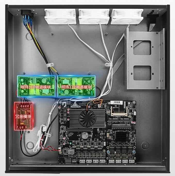Zynshield 1U Rackmount Firewall N100 I3-N305 4 2.5Gbps LAN 2 10Gbps SFP+ Bypass Redundant 2