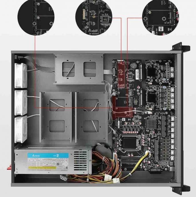 Zynshield 1U Rackmount Firewall Intel Core i3i5i7 9th Xeon E3V5 2 PCIe X8 Slots 10G 40G QSFP+ 2