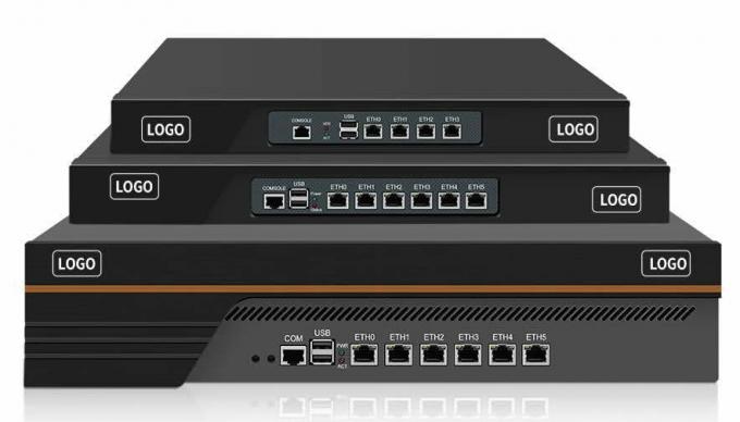 Zynshield 1U Rackmount Firewall pfSense OpenWRT Debian Windows XP Intel D525 6 1G LAN 2