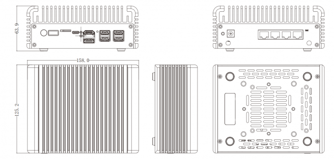 Zynshield Desktop Firewall J6412 Pfsense Ubuntu Linux 4*2.5g Rj45 Ethernet Ports 0