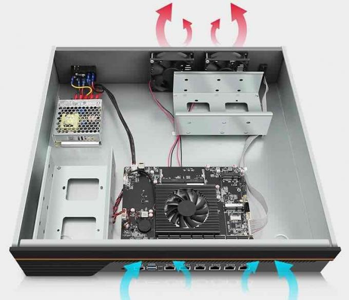 Zynshield 1U Rackmount Firewall pfSense OPNsense Ubuntu CentOS J4125 4G Wifi 6 2.5G LAN 0