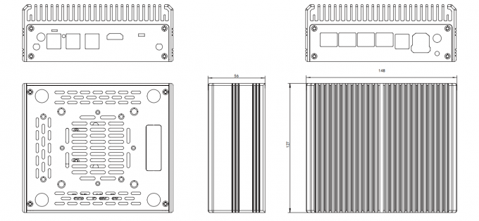 Zynshield Desktop Firewall Intel N100 Pfsense Ubuntu Linux 4*2.5g Rj45 Ethernet Ports 0