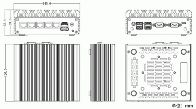 Zynshield VPN Firewall Intel J6426 Pfsense Ubuntu Linux 5*2.5g Rj45 Ethernet Ports 0