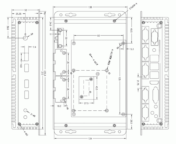Zynshield i3 4005U Industrial PC with Dual LAN 6xCOM Ports 6xUSB Ports 2