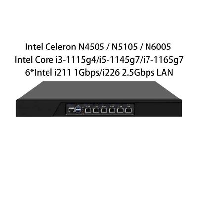 ซื้อ ไฟร์วอลล์แบบติดตั้งบนแร็ค Zynshield 1U OPNsense PfSense OpenWRT N5105 i3i5i7 11th 6 Intel 2.5G LAN online manufacture