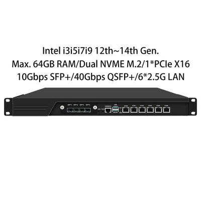 購入 Zynshield 1U ラックマウント ファイアウォール i7 13700 i9 14900 6 x 2.5G LAN 10G 40G QSFP+ 冗長バイパス online manufacture