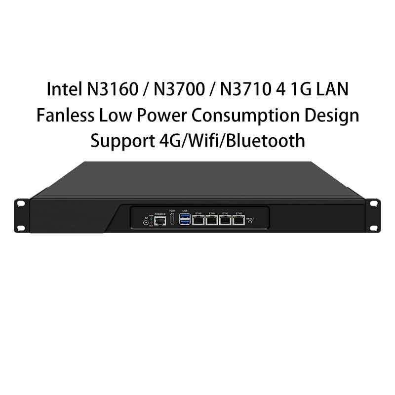 Zynshield 1U Rackmount Redundant Firewall OPNsense PfSense OpenWRT N3160 N3700 4 2.5G LAN